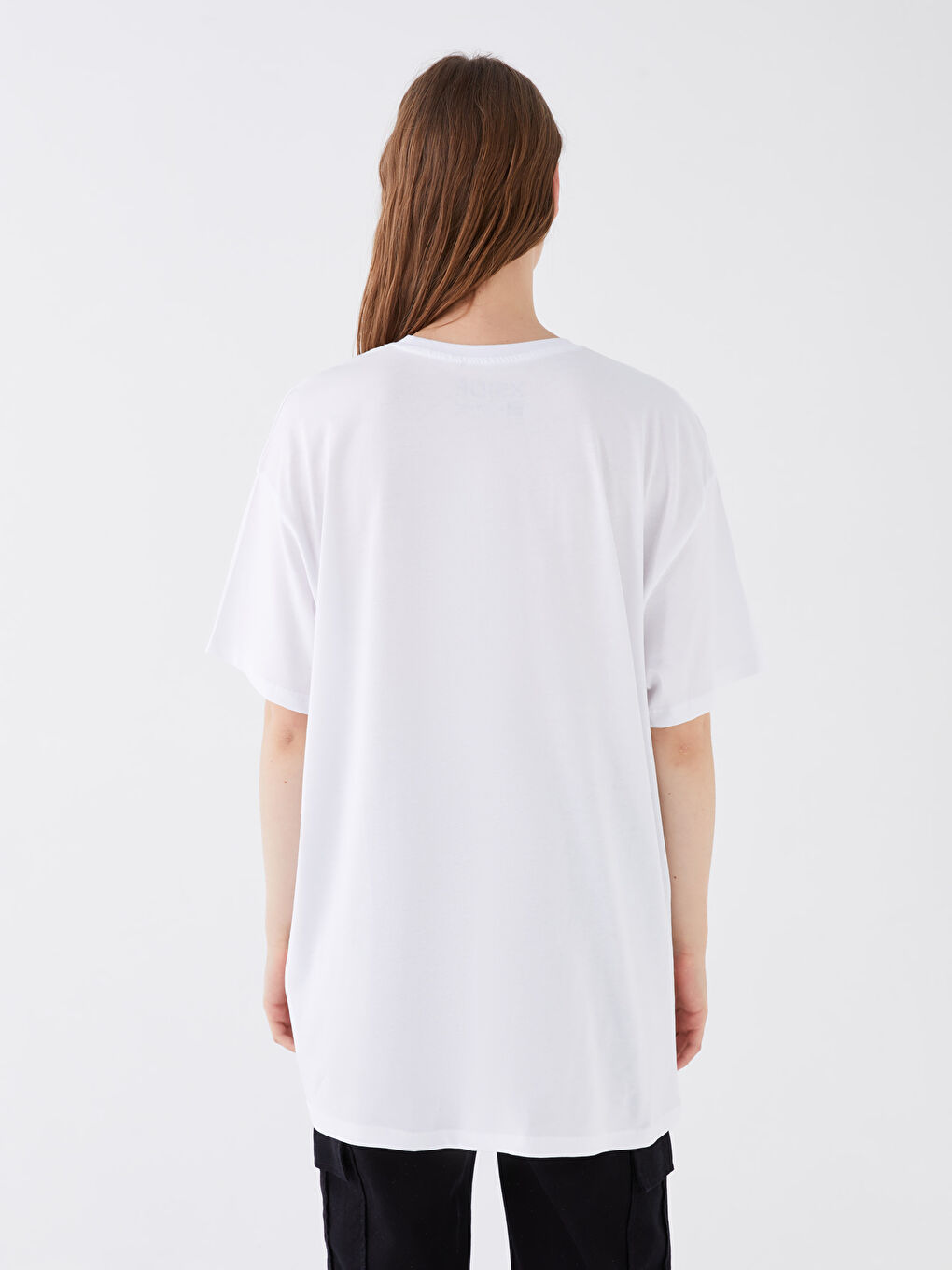 Crew Neck Printed Short Sleeve Women's T-Shirt-4