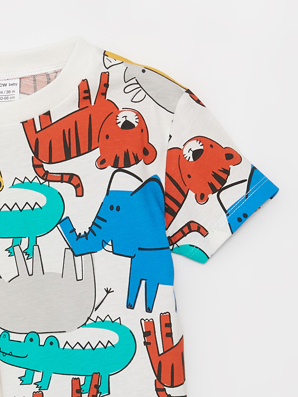 Crew Neck Printed Baby Boys' T-Shirt and Shorts 2 Pack Set-2