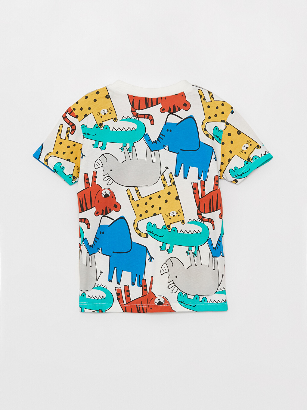 Crew Neck Printed Baby Boys' T-Shirt and Shorts 2 Pack Set-3