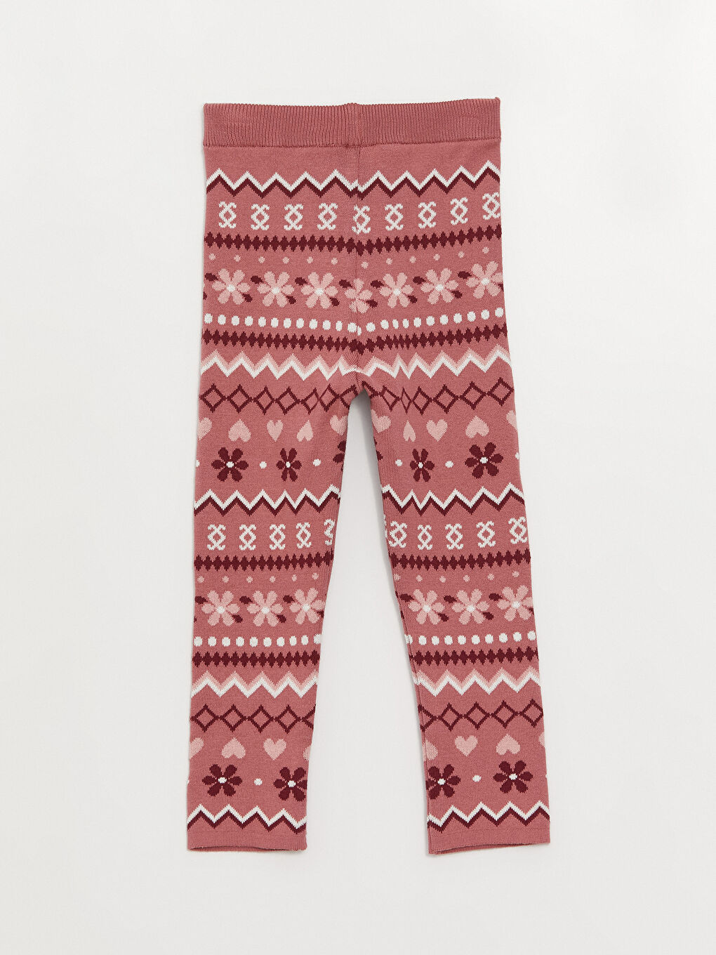 Elastic Waist Patterned Baby Girl Knitwear Leggings -S3K568Z1-MLW