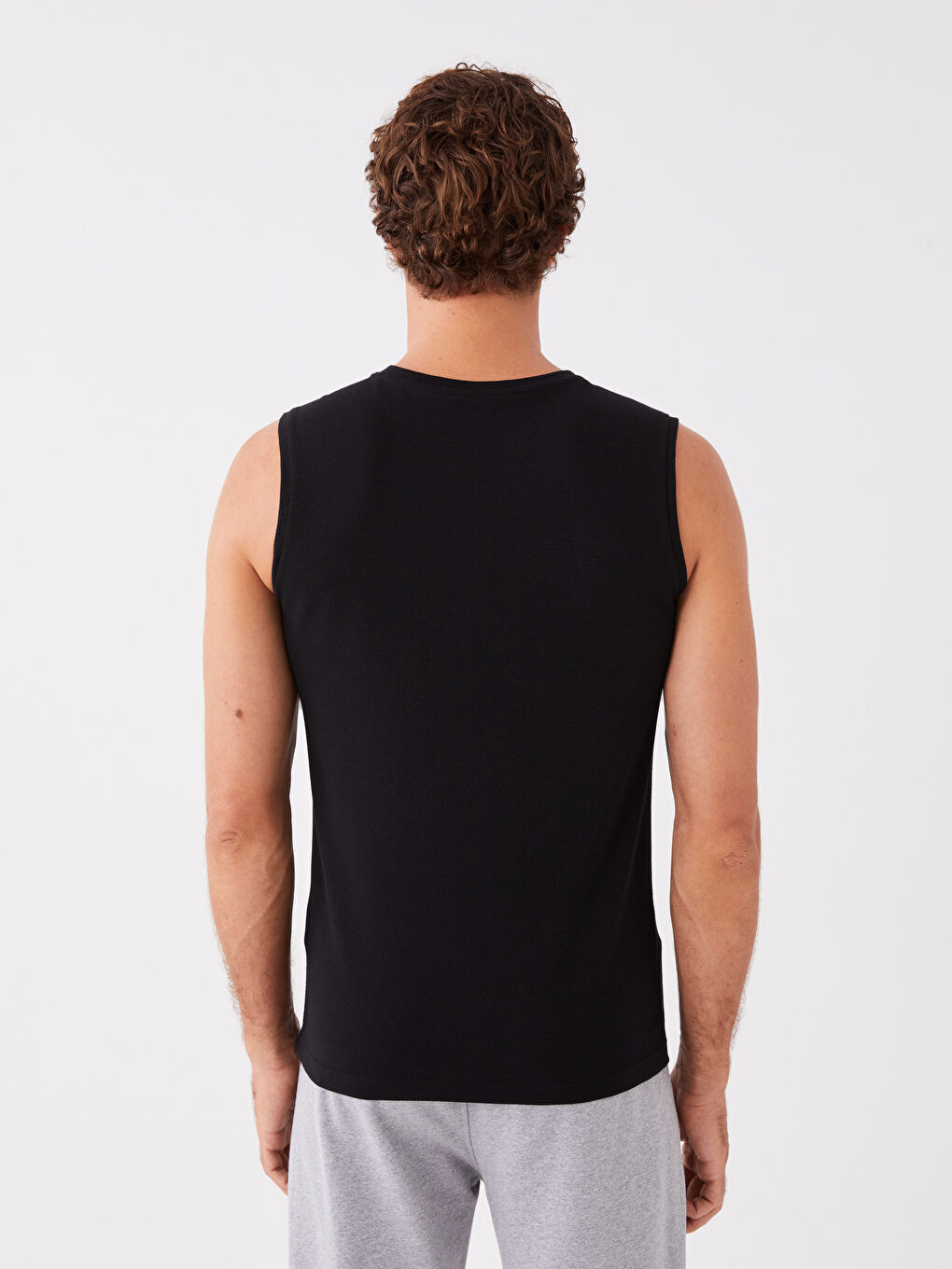 V Neck Printed Men's Sleeveless T-Shirt-4
