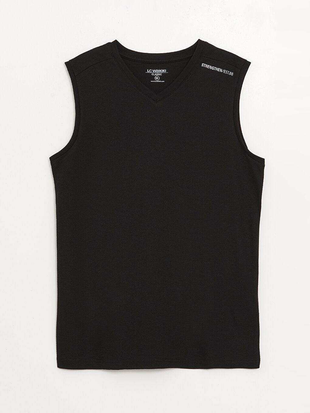V Neck Printed Men's Sleeveless T-Shirt-5