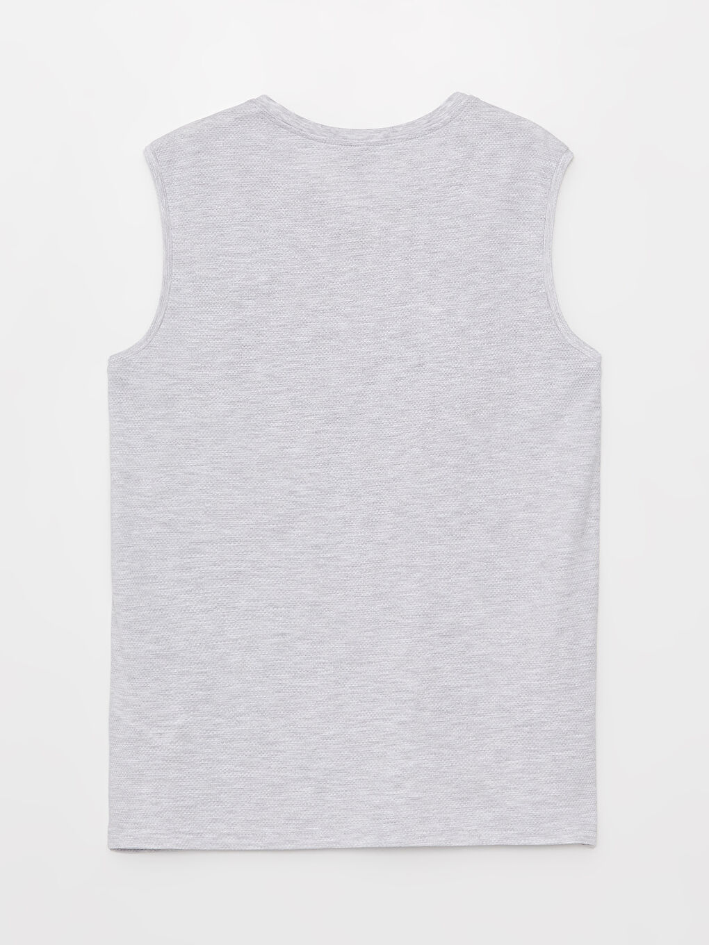 Tricou fără mâneci imprimat cu decolteu în V pentru bărbați-6