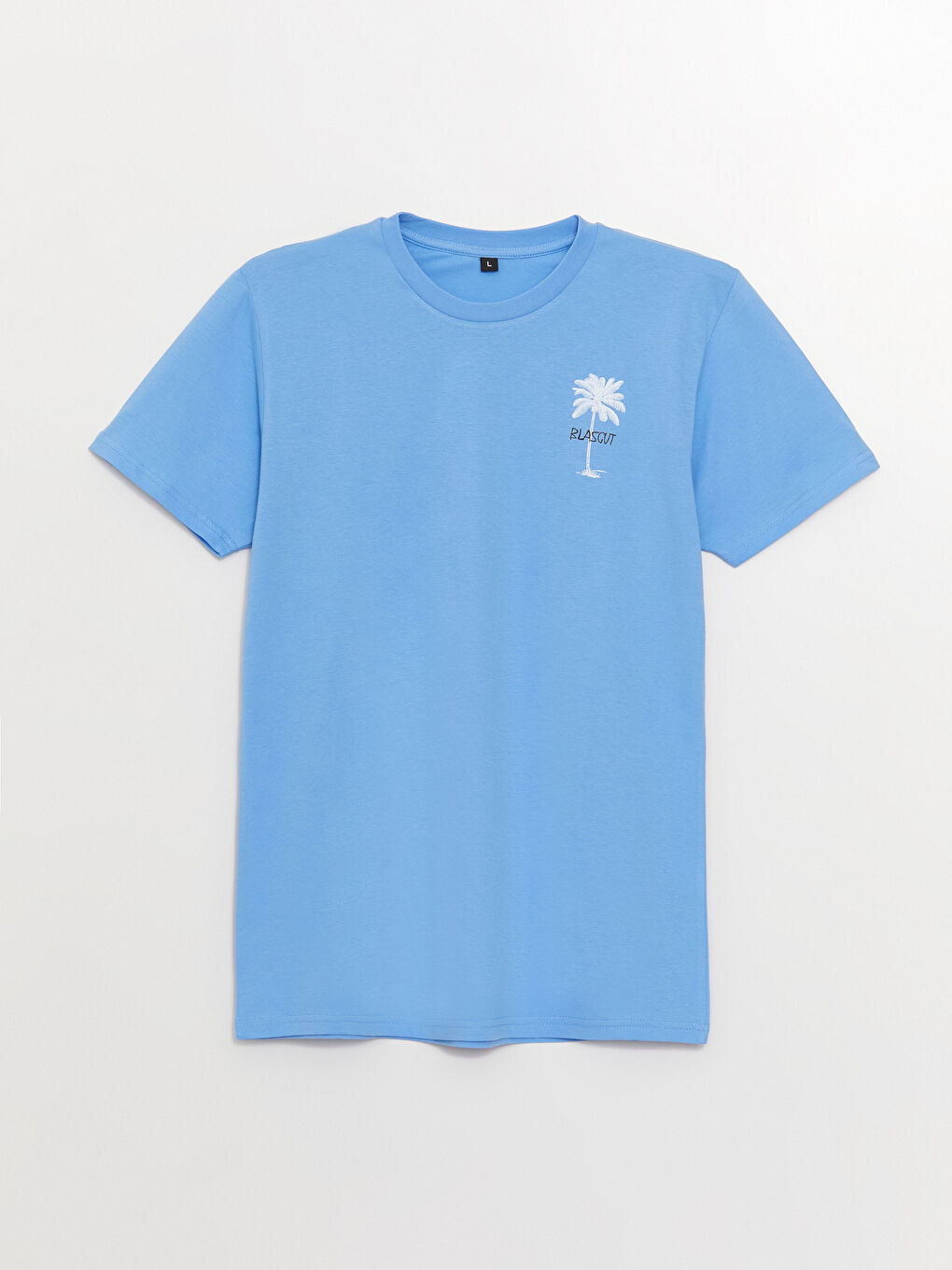 Mavi Bisiklet Yaka Kısa Kollu Baskılı Penye Erkek Tişört-5