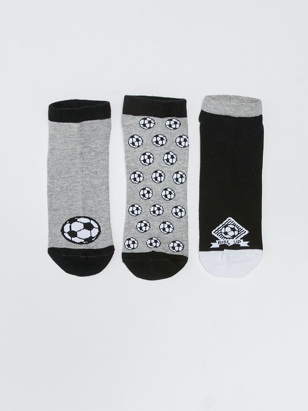 Patterned Boys Trainer Socks 5 Pack-1