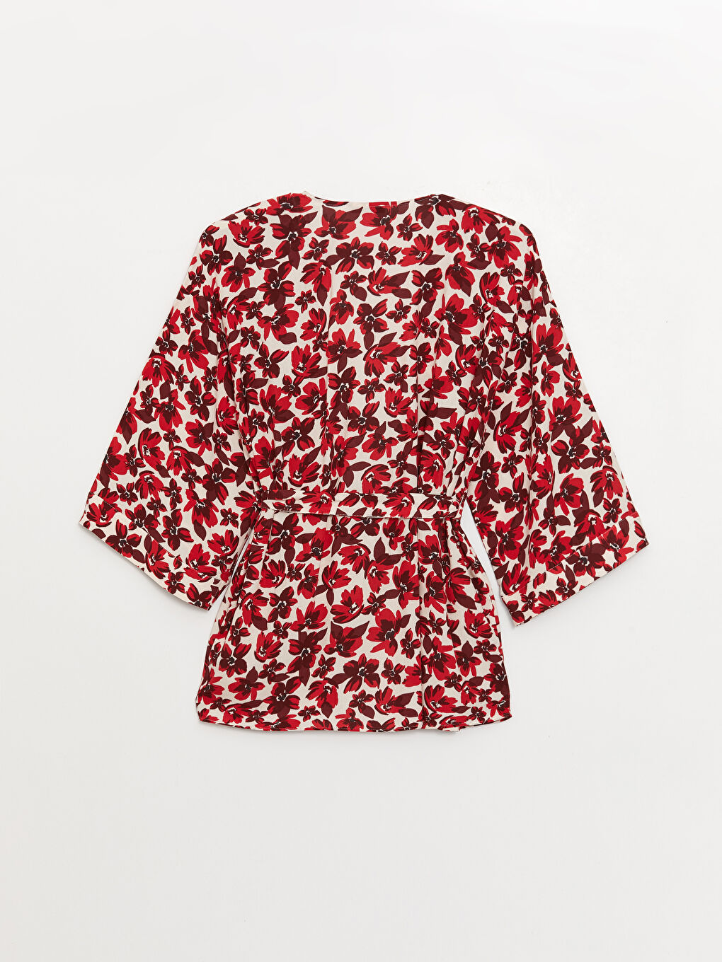 Shawl Collar Floral Women's Kimono -S3K691Z8-LTQ