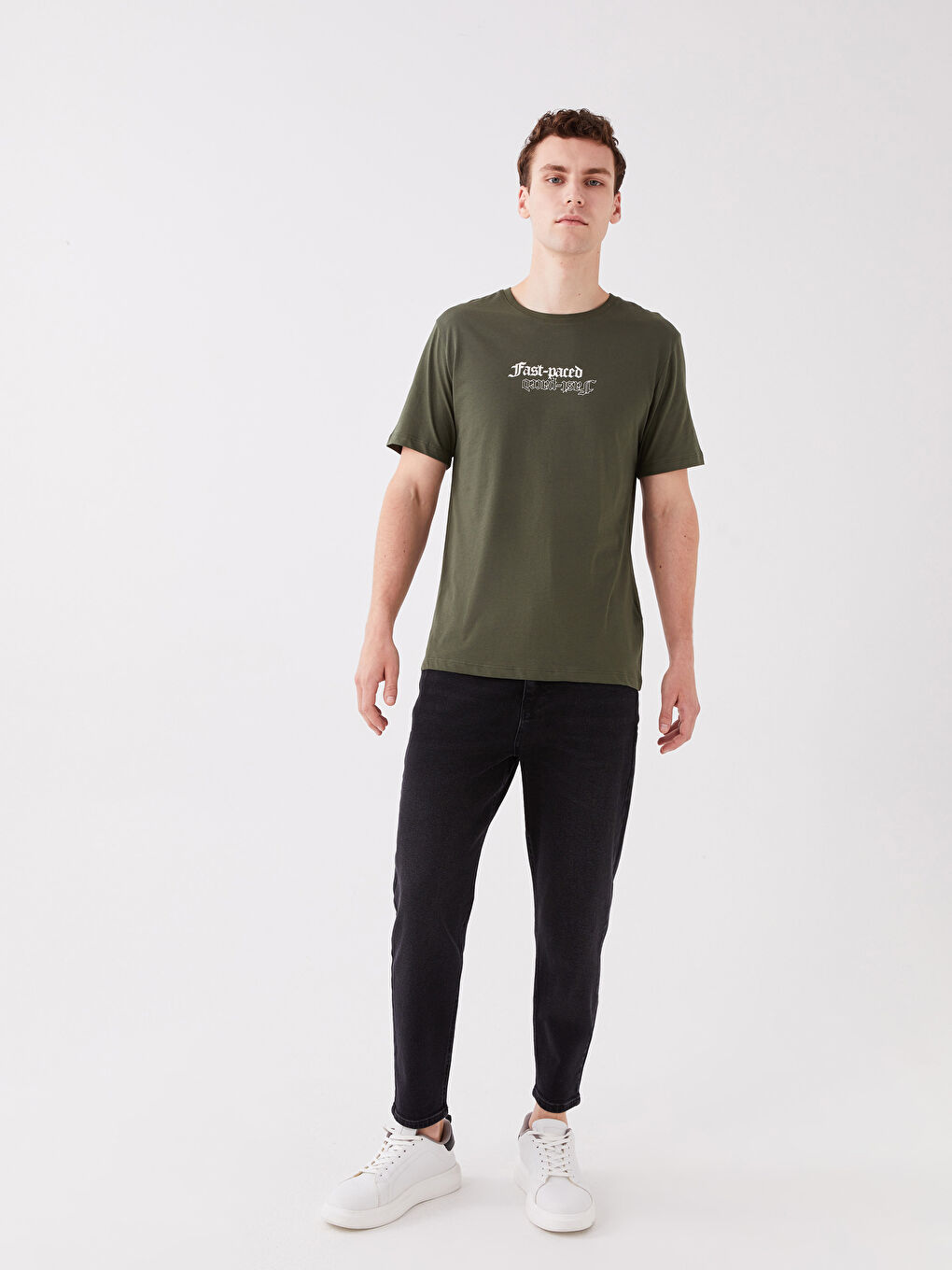 Siyah 710 Loose Fit Erkek Jean Pantolon-1