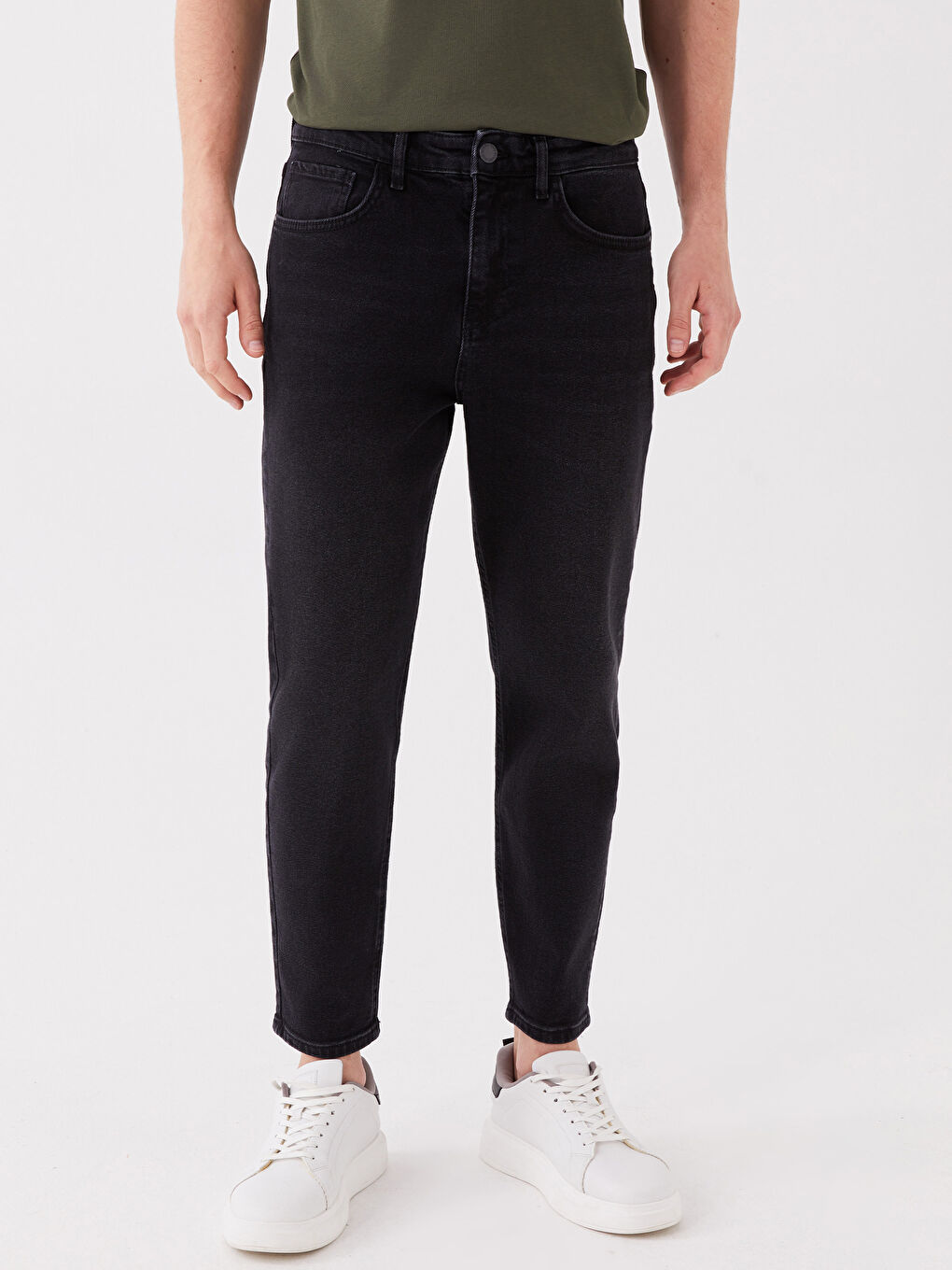 Siyah 710 Loose Fit Erkek Jean Pantolon-3