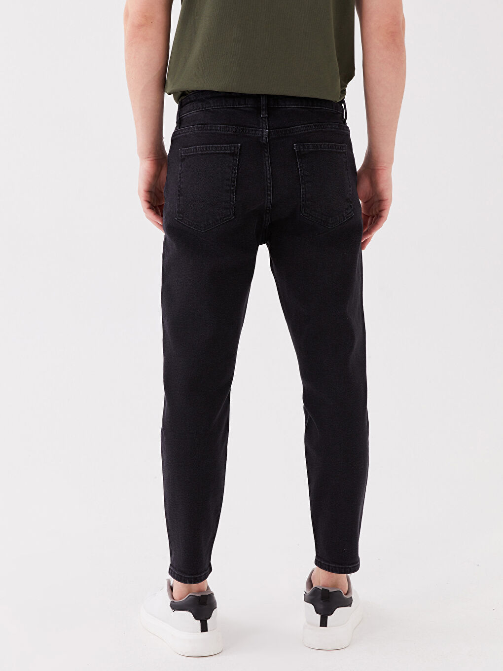 Siyah 710 Loose Fit Erkek Jean Pantolon-4