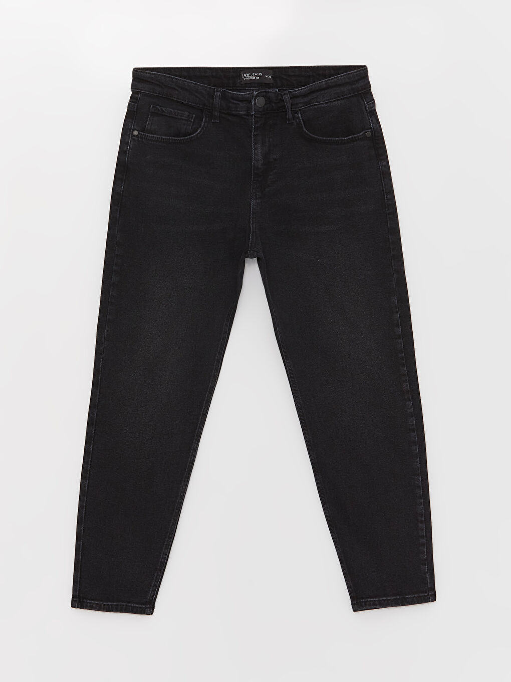 Siyah 710 Loose Fit Erkek Jean Pantolon-5