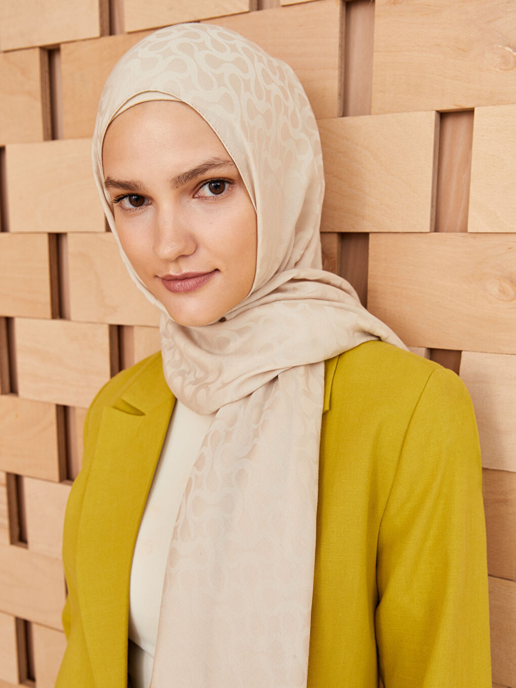 Plain Satin Women's Scarf-1