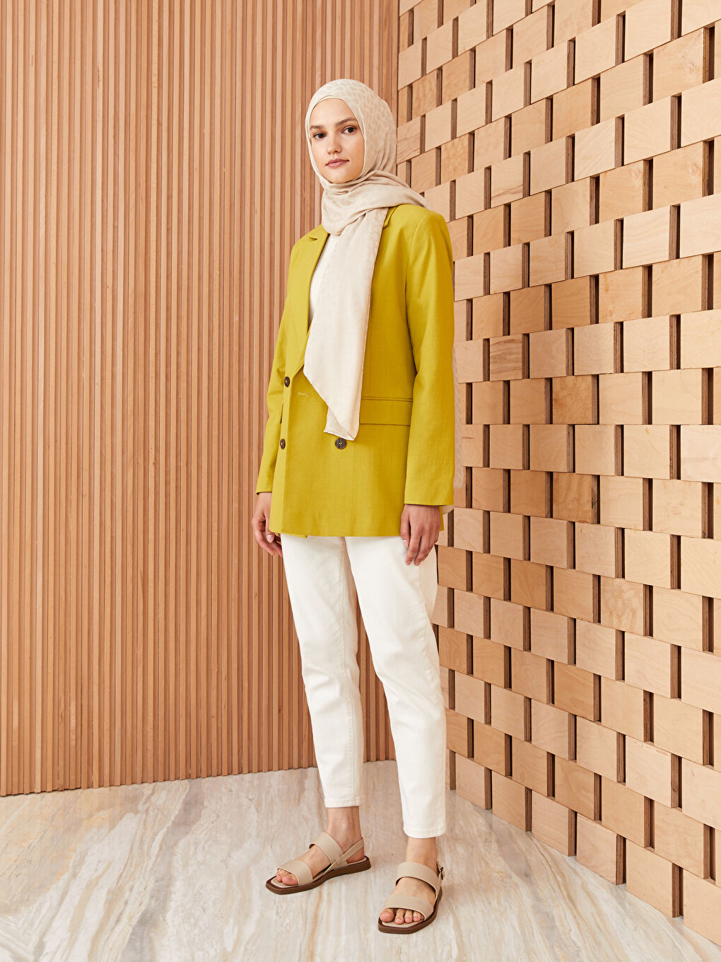 Plain Satin Women's Scarf-2