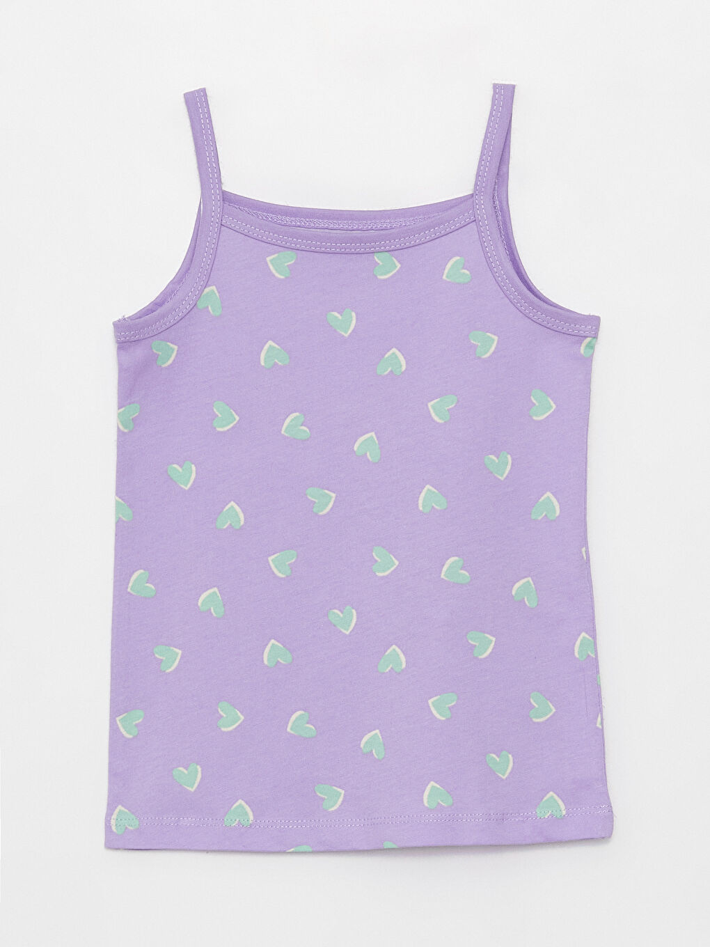 Lila Kare Yaka Desenli Kız Bebek Atlet 3'lü-3