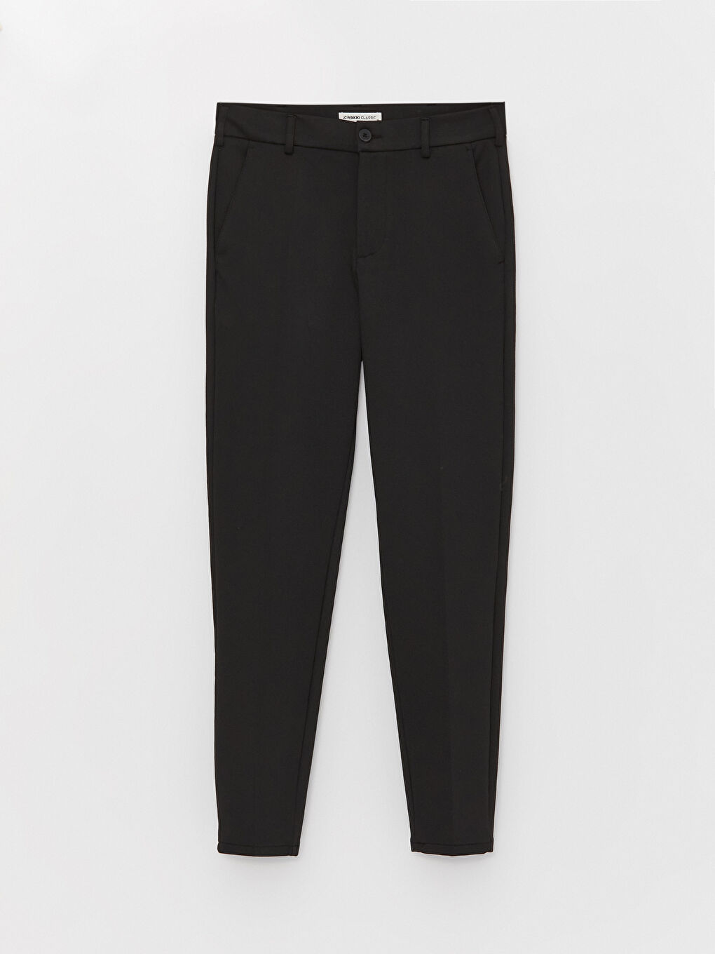 Siyah Dar Kalıp Erkek Chino Pantolon-4