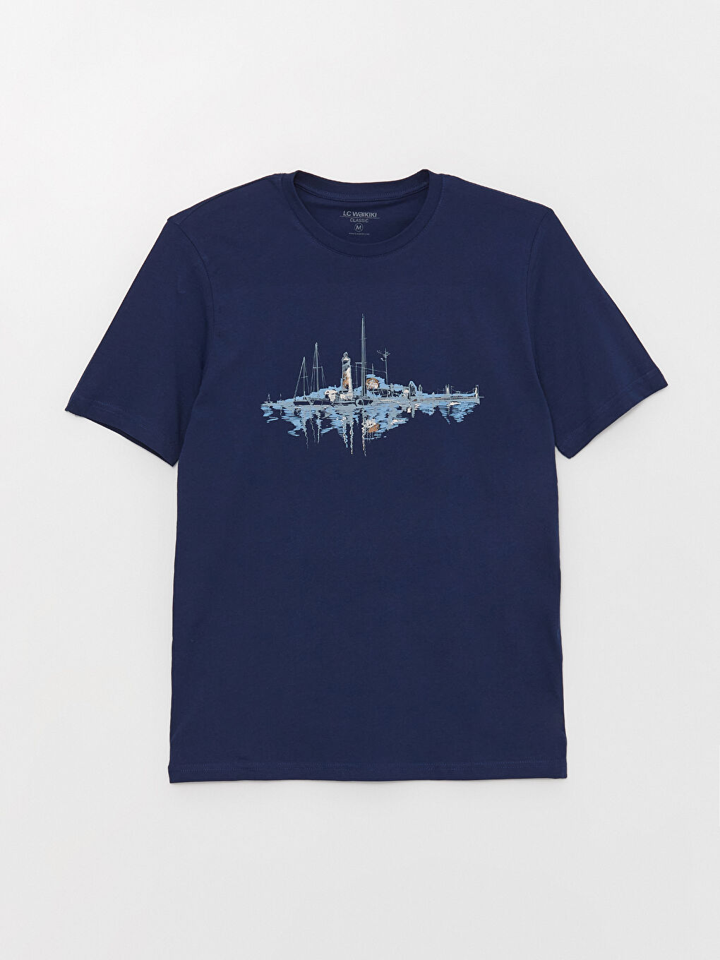 Футболка для чоловіків з круглим вирізом, коротким рукавом, з принтом, з чесаної бавовни-5