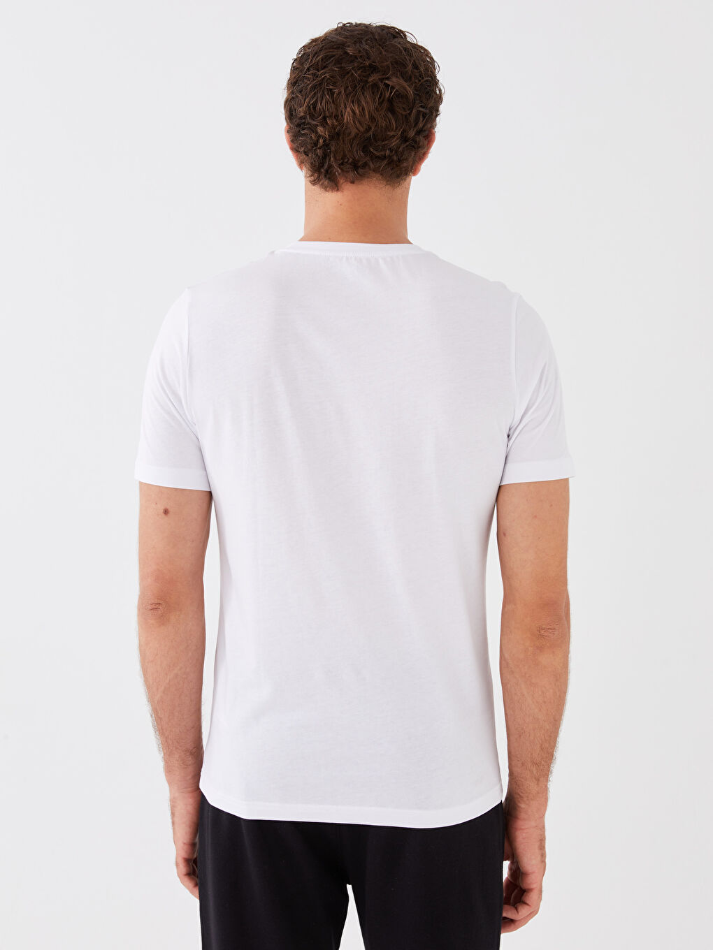 Футболка для чоловіків з круглим вирізом, коротким рукавом, з принтом, з чесаної бавовни-4