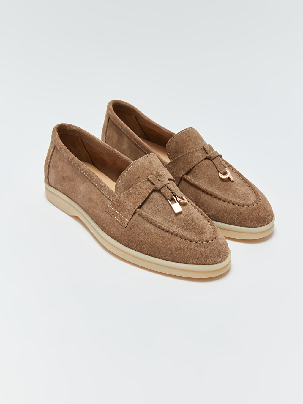 Kahverengi Kadın Loafer Ayakkabı