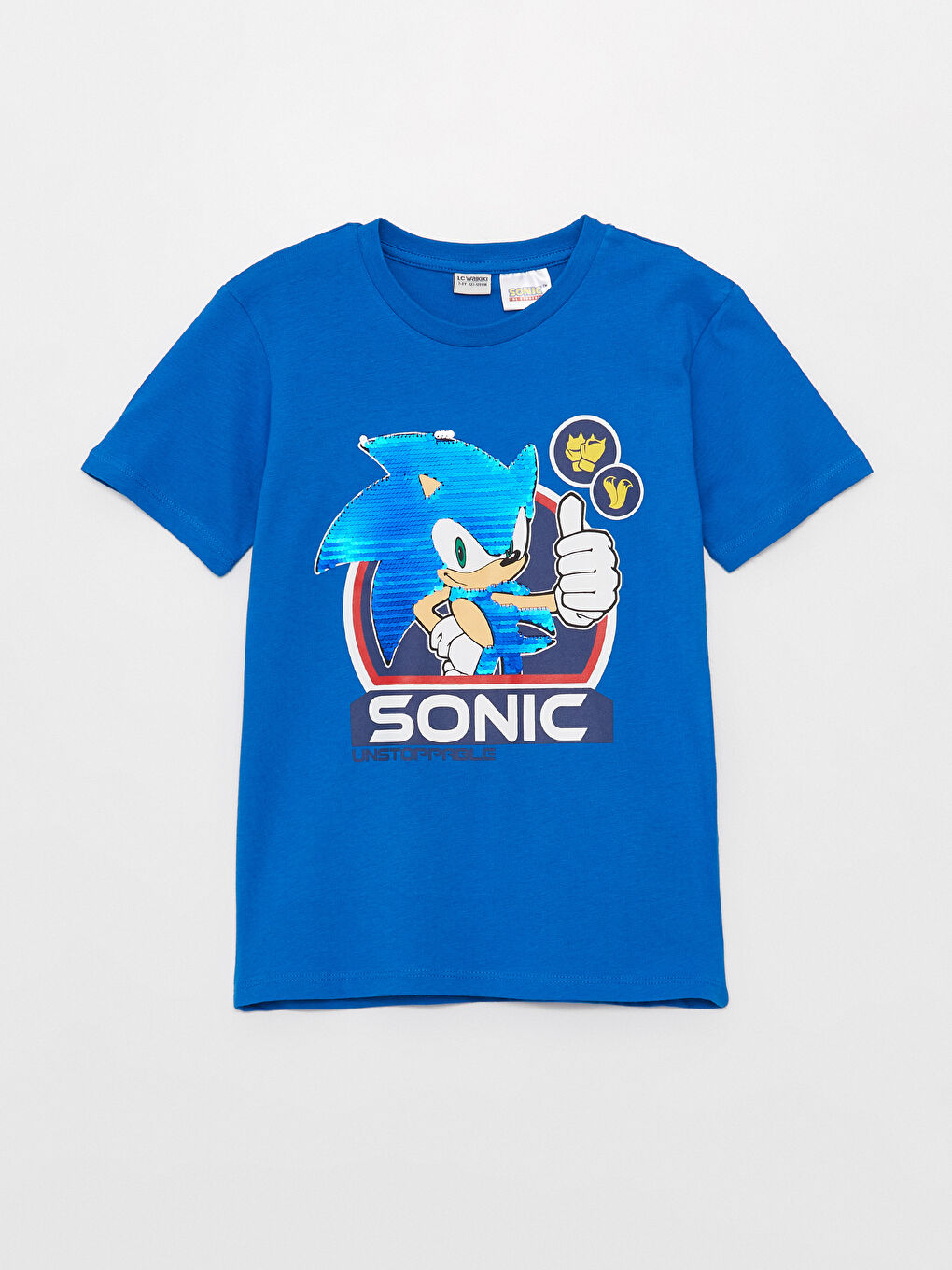 T-shirt Imprimé Sonic Coupe Décontractée pour Garçons