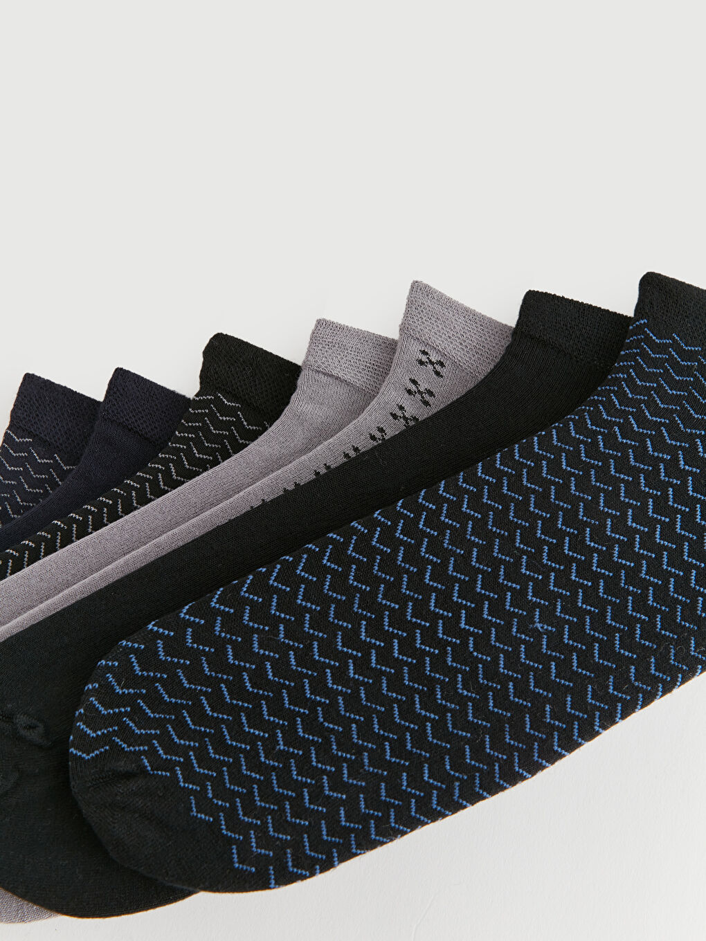 Patterned Men's Bamboo Booties Socks 7 Pack-2