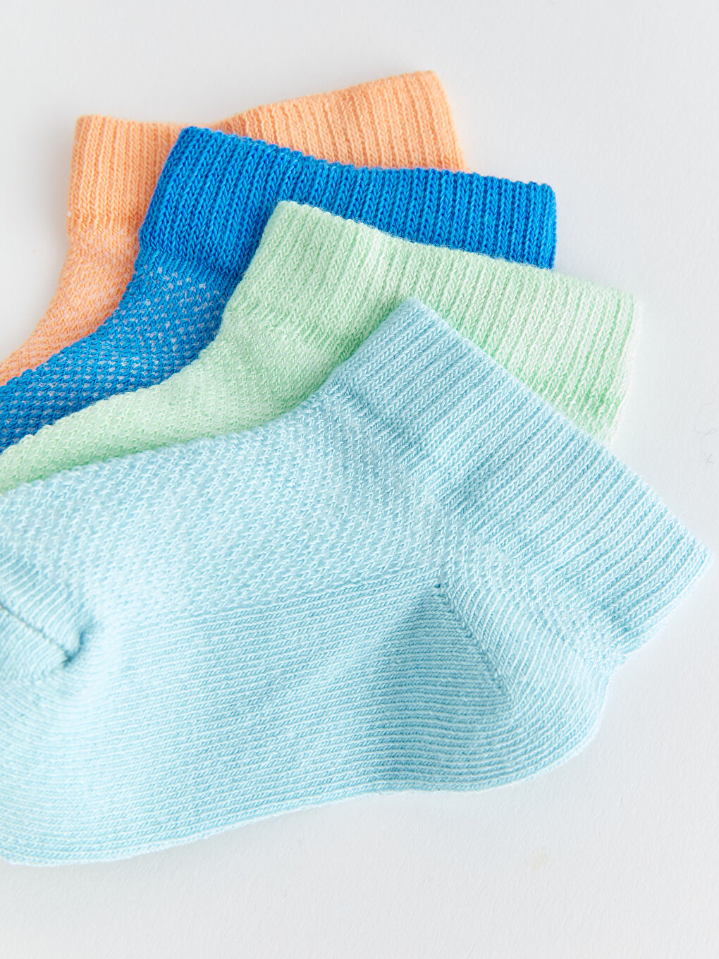 Yeşil Basic Erkek Bebek Patik Çorap 4'lü-2