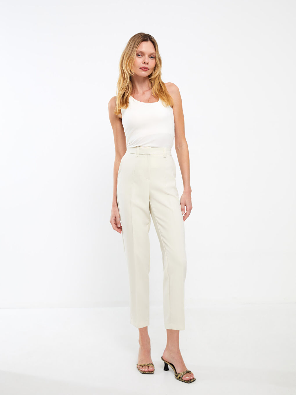 mallboy　SCHENKER FLYING V TROUSERS Clothing Josh V Pantalon High LCW Vision Slim Fit Women's Trousers