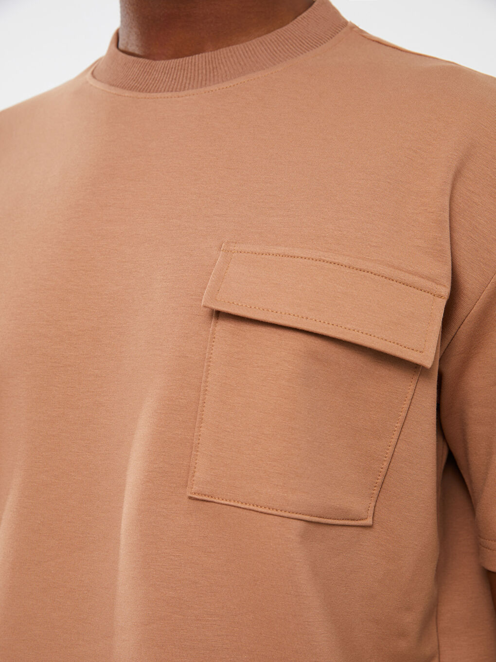 Bej Standart Kalıp Erkek Şortlu Takım-2