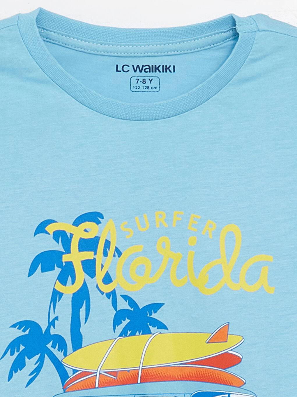 طقم بيجامة شورت بأكمام قصيرة مطبوع بياقة دائرية للأولاد-2