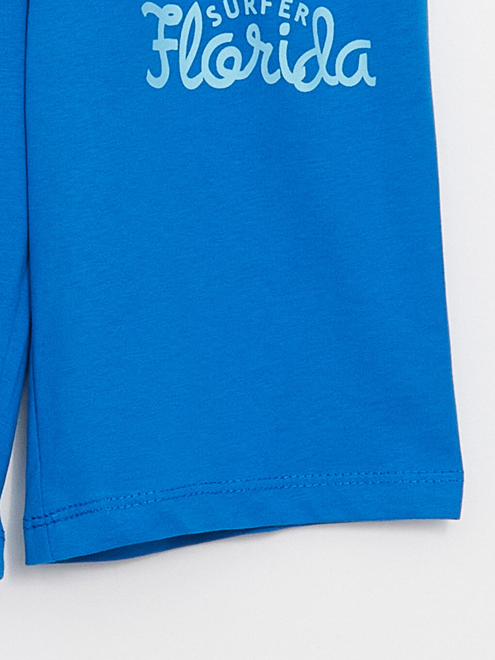 طقم بيجامة شورت بأكمام قصيرة مطبوع بياقة دائرية للأولاد-5