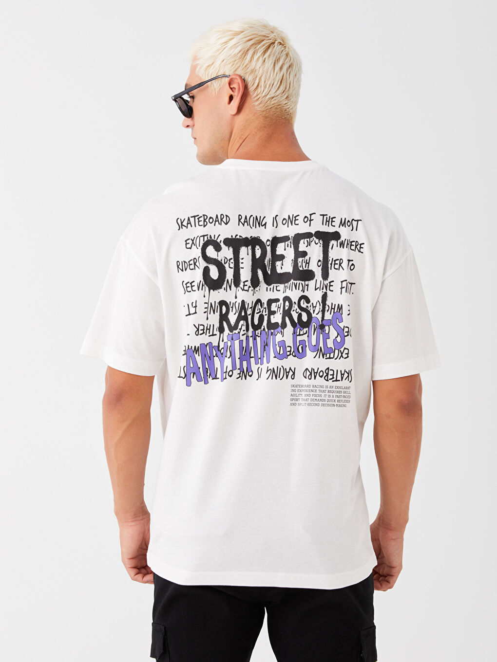 Crew Neck Short Sleeve Printed Combed Cotton Men's T-shirt-3