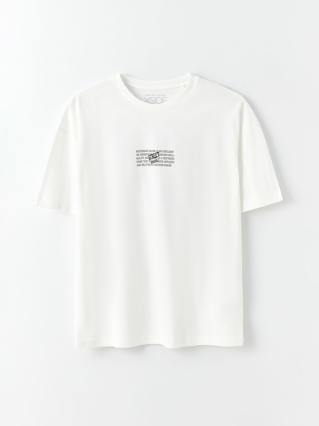 Crew Neck Short Sleeve Printed Combed Cotton Men's T-shirt-5