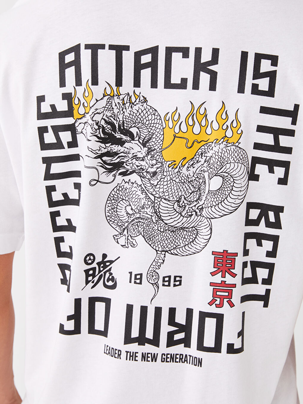 Oversize Crew Neck Short Sleeve Printed Jersey Men's T-Shirt-3