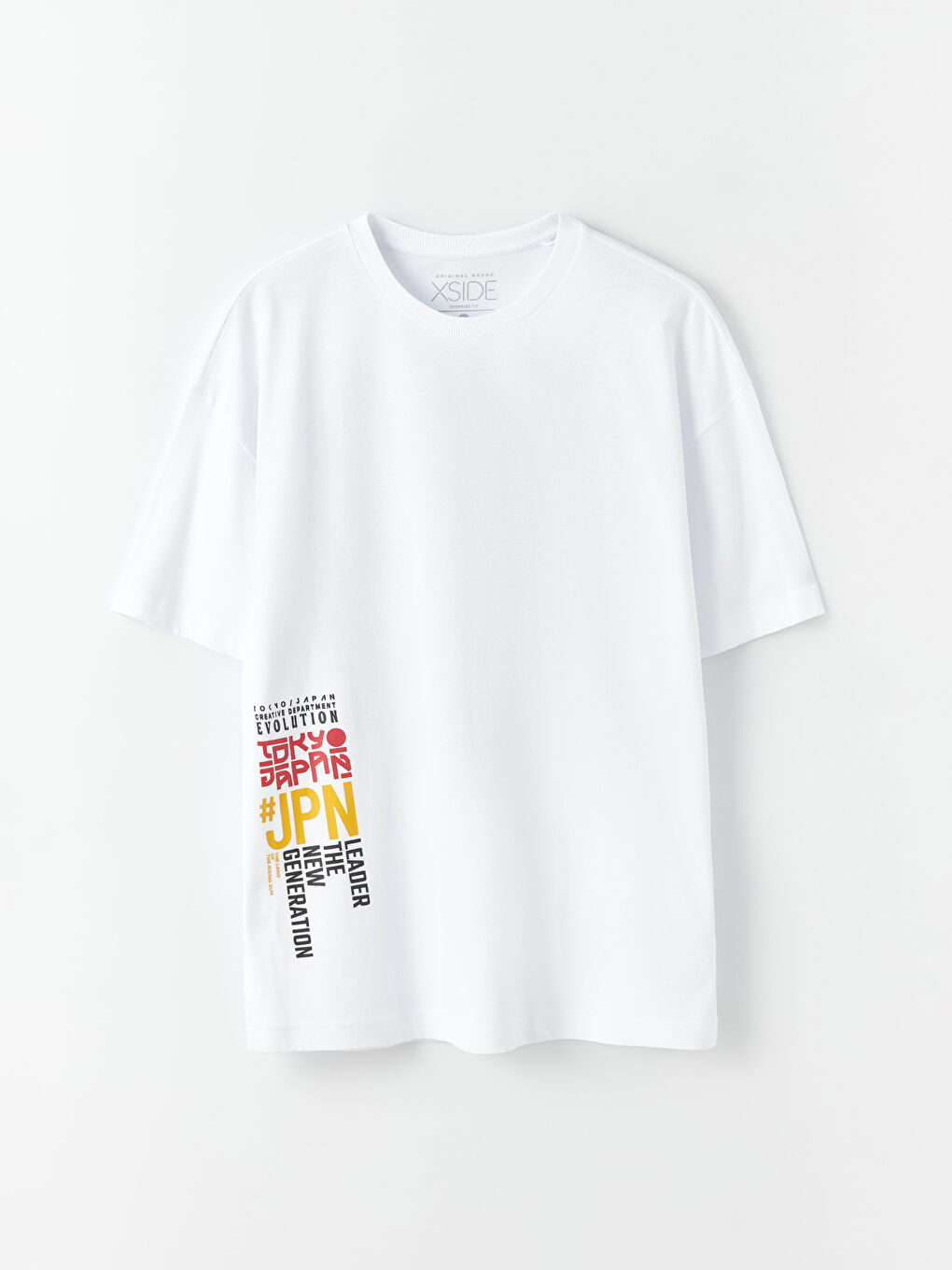 Oversize Crew Neck Short Sleeve Printed Jersey Men's T-Shirt-5