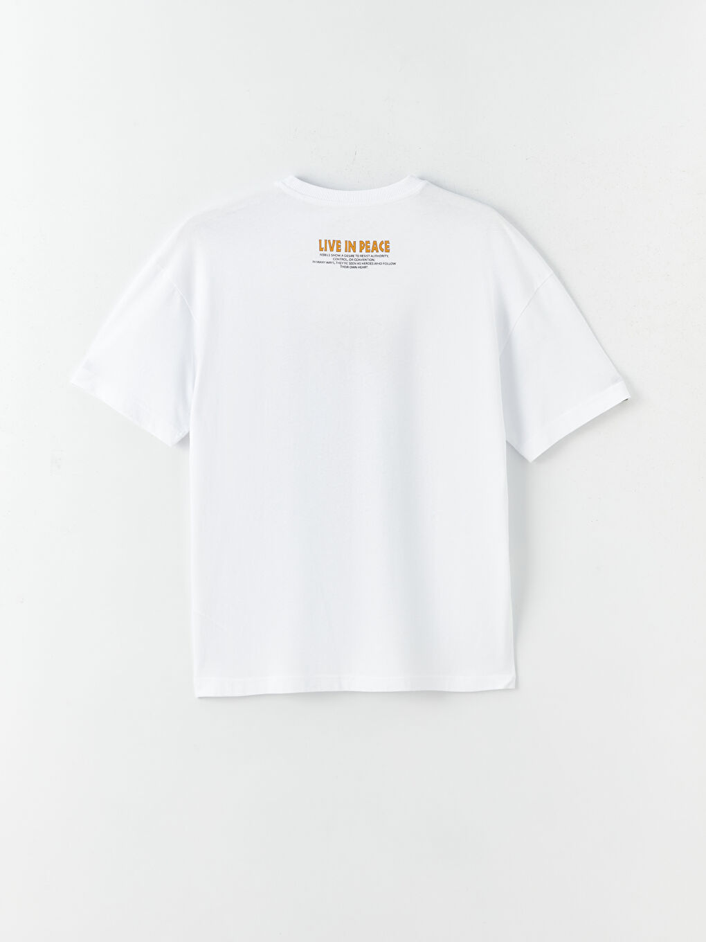 Crew Neck Short Sleeve Printed Combed Cotton Men's T-shirt-6