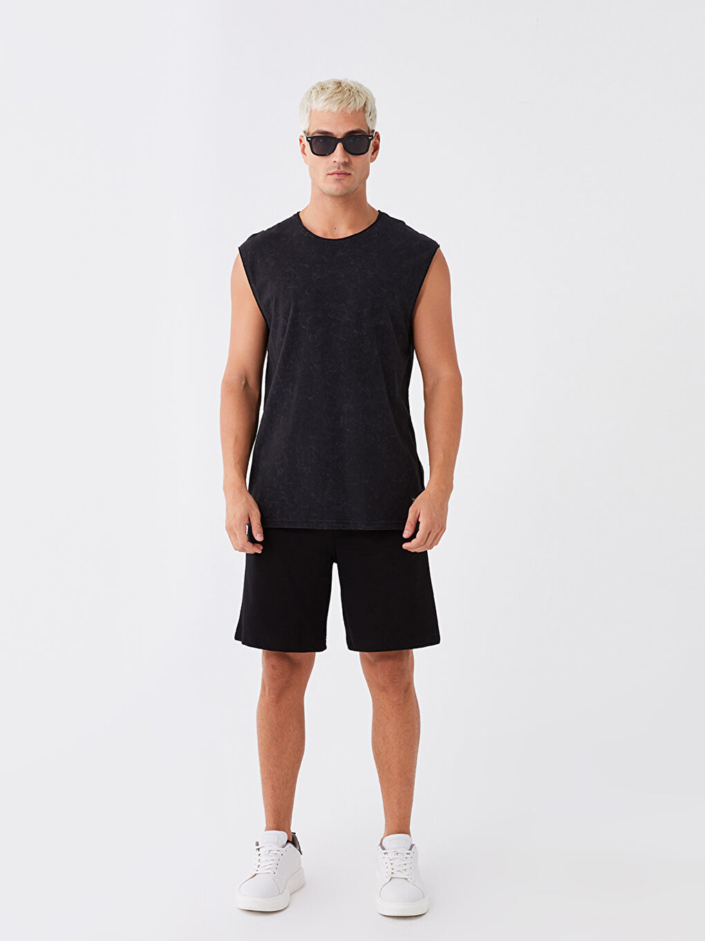 Crew Neck Jersey Men's Sleeveless T-Shirt-2