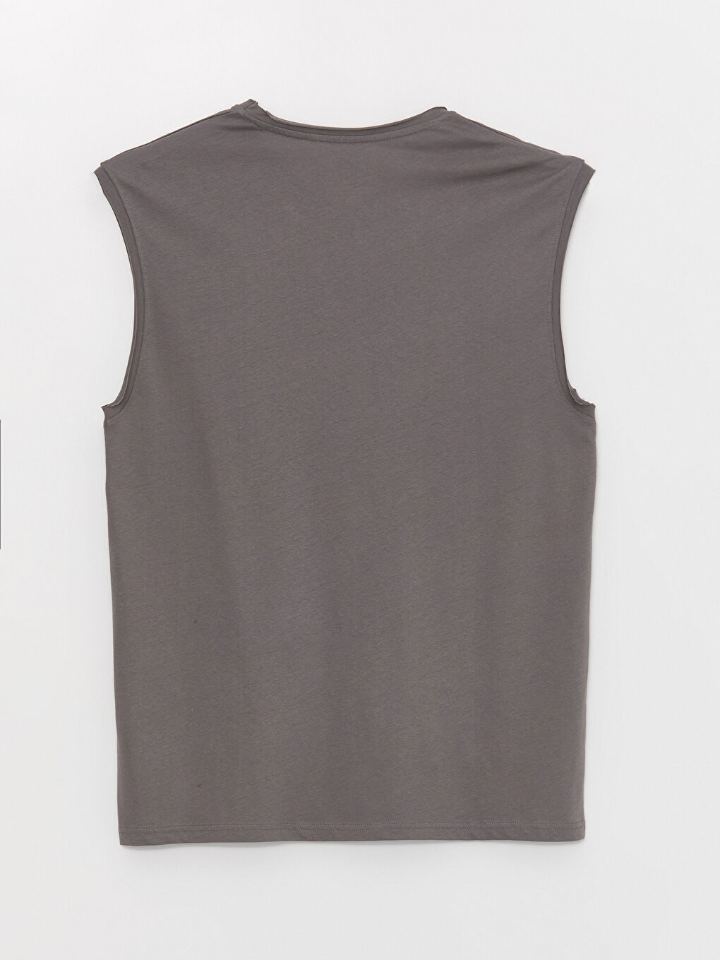 تيشيرت بدون أكمام ياقة دائرية جيرسي للرجال-6