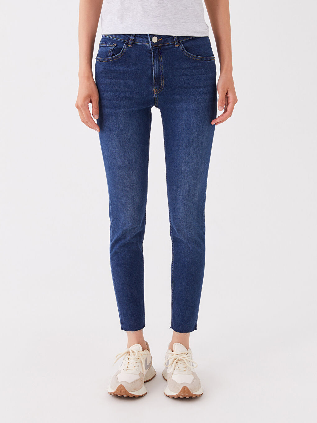 LCW Jeans Orta İndigo Rodeo Mercury Skinny Fit Kadın Jean Pantolon - 2