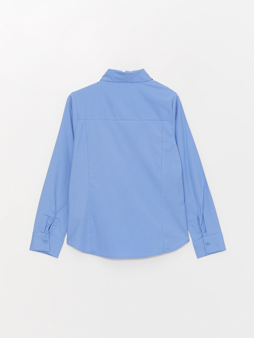 Mavi Poplin Kadın Gömlek-6