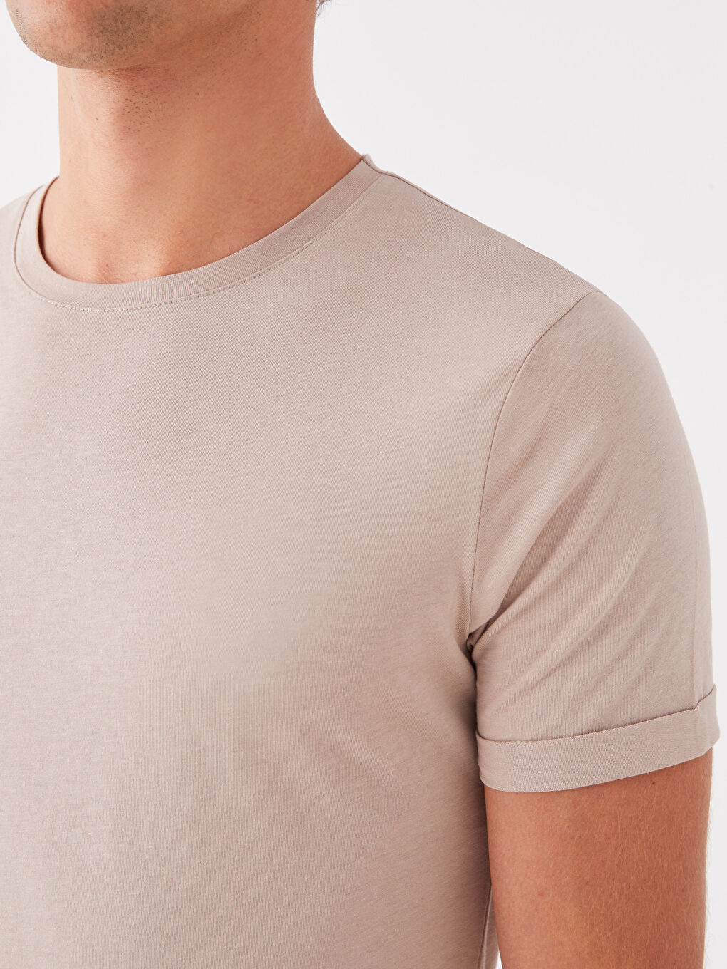 Crew Neck Short Sleeve Men's T-Shirt-3