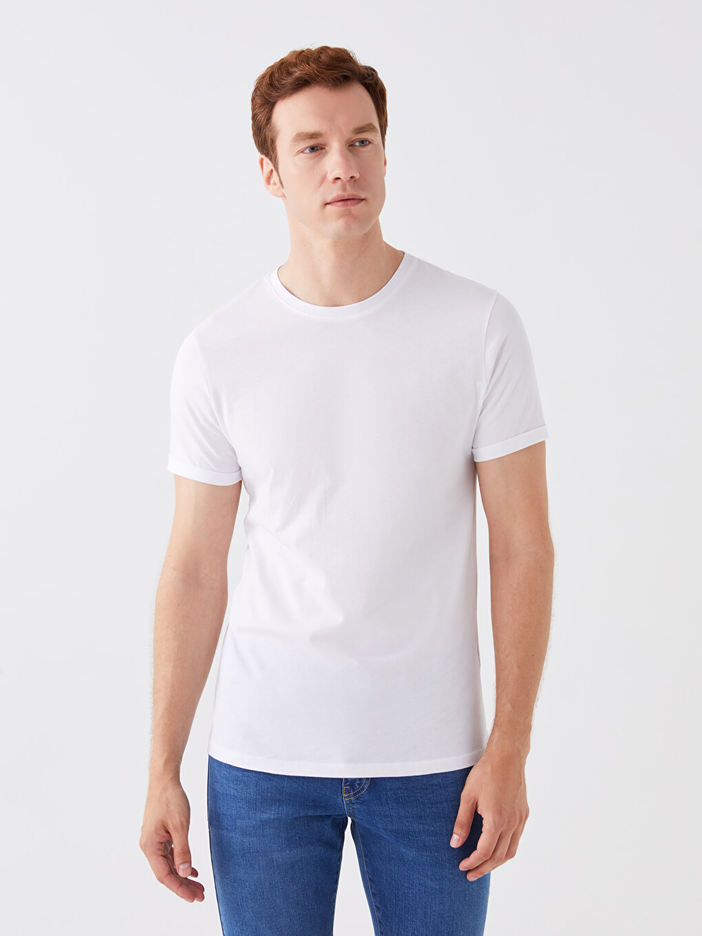 Crew Neck Short Sleeve Men's T-shirt-1