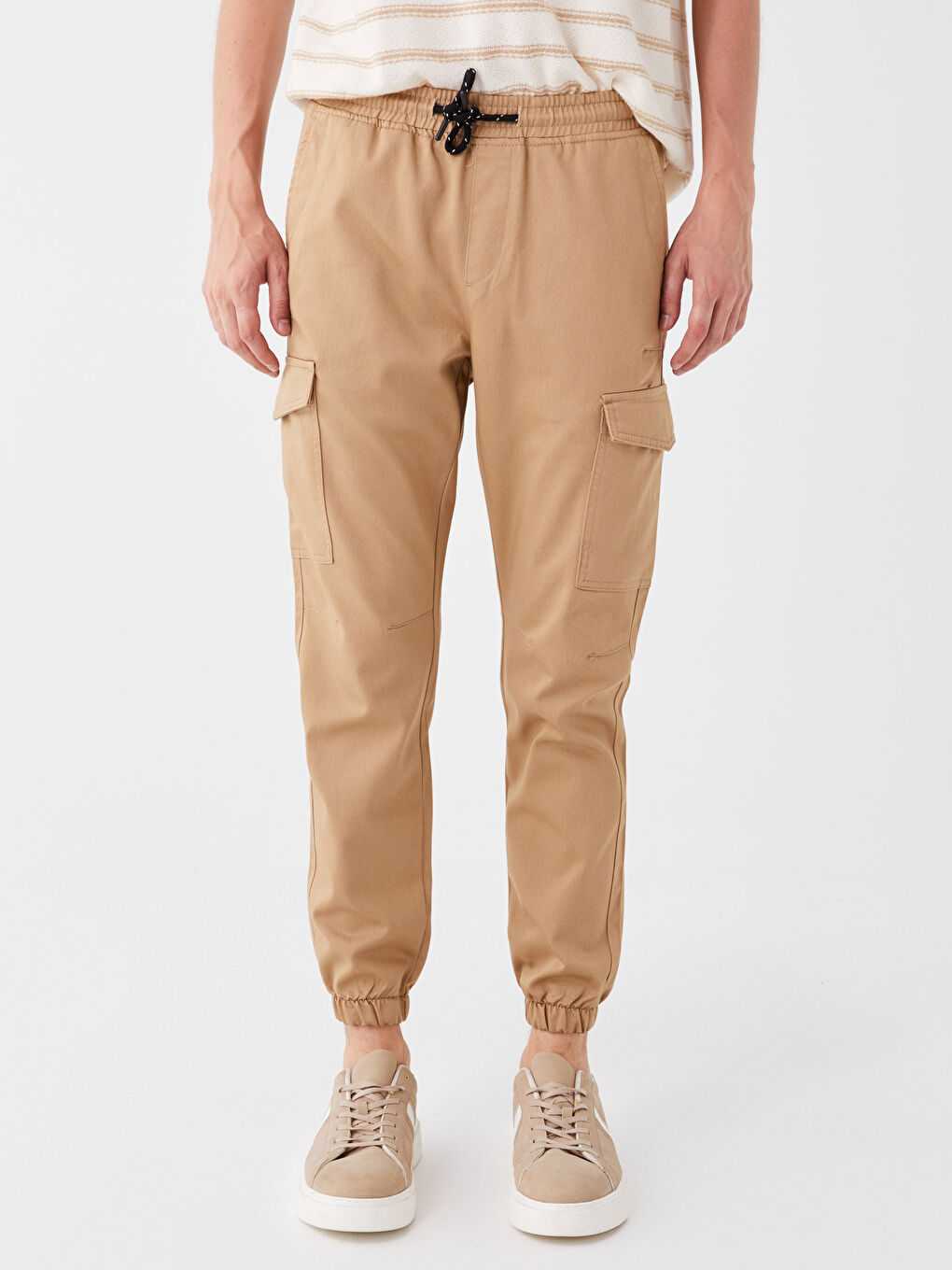 XSIDE Bej Slim Fit Erkek Kargo Pantolon - 1