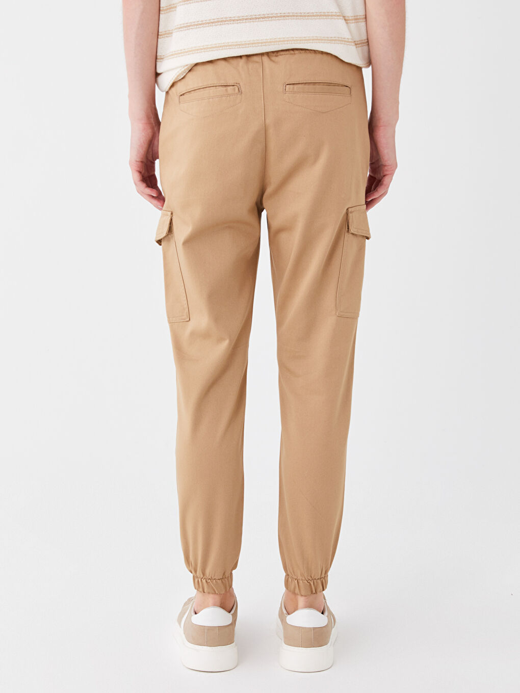 XSIDE Bej Slim Fit Erkek Kargo Pantolon - 4
