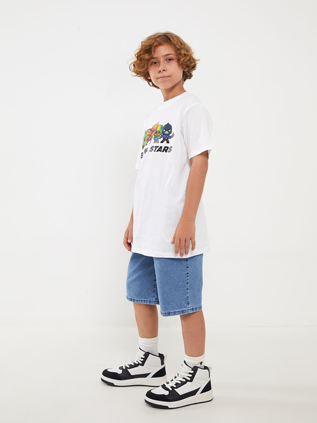 Relaxed Fit Elasticated Waist Boys' Jean Shorts