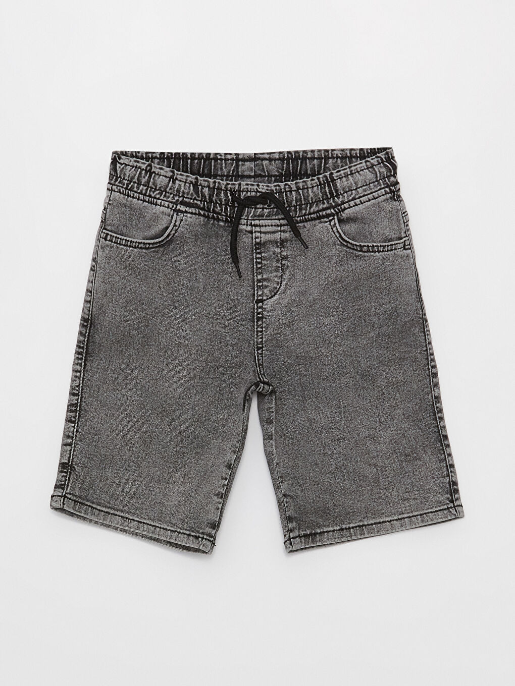 Шорты джинсовые для мальчиков свободного кроя с эластичным поясом