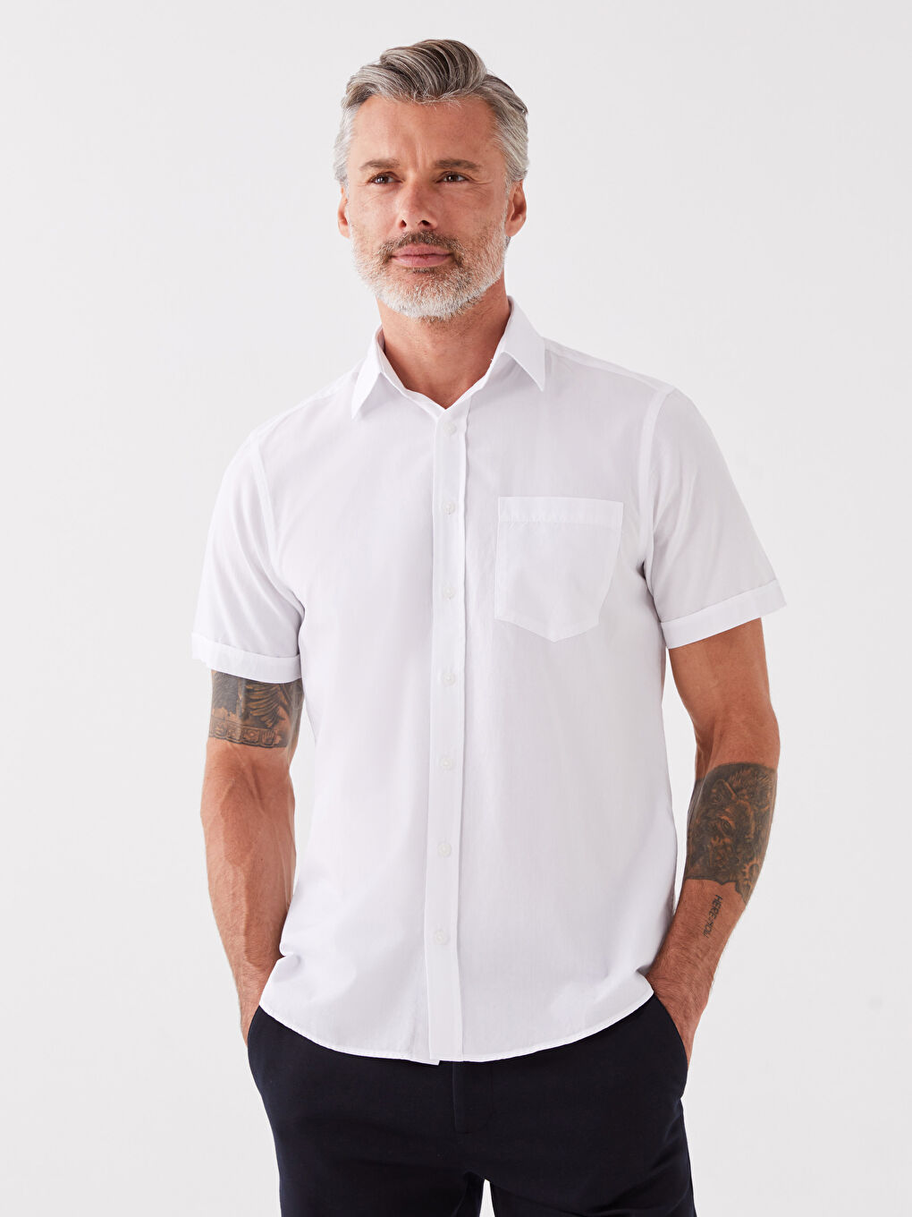 Regular Fit Short Sleeve Men's Shirt