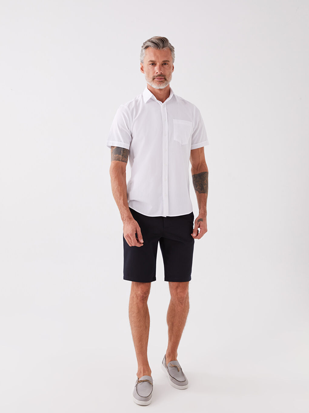 Regular Fit Short Sleeve Men's Shirt-2