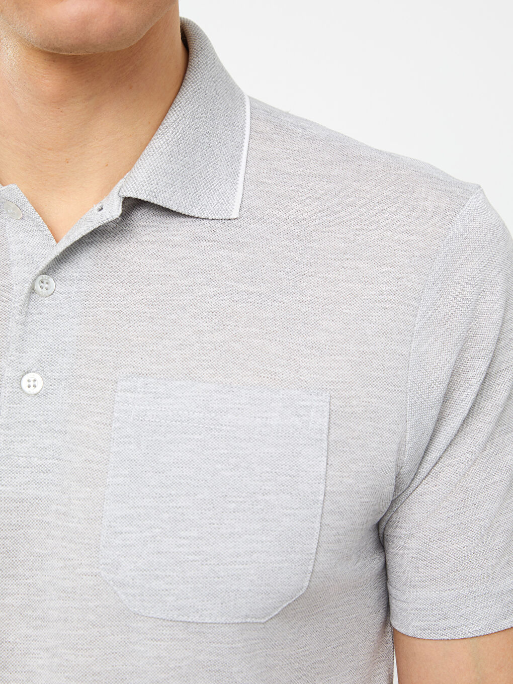 تيشيرت ياقة بولو كم قصير للرجال-3