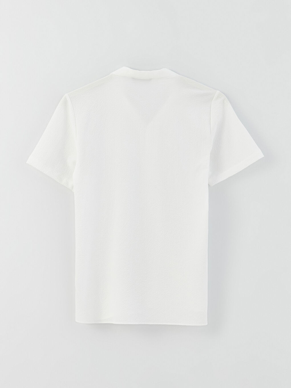 Ekru Regular Fit Kısa Kollu Erkek Gömlek-6