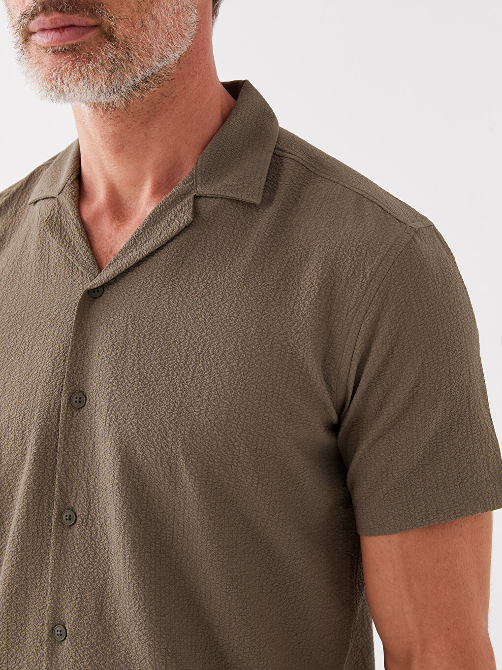 Regular Fit Short Sleeve Men's Shirt-3