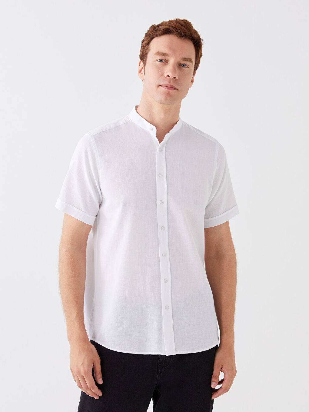 SOUTHBLUE Ekru Regular Fit Kısa Kollu Erkek Gömlek