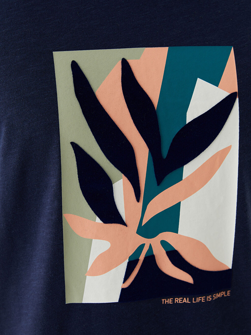 XSIDE Crew Neck Short Sleeve Printed Combed Cotton Men's T-shirt -S3KD24Z8-HRC